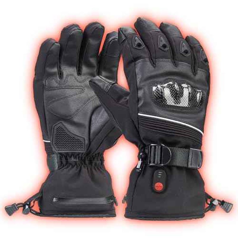 Heated Motorcycle Gloves Rechargeable 7.4V Battery for Men Women Touchscreen Waterproof Windproof for Winter Skiing Hunting Cycling Camping