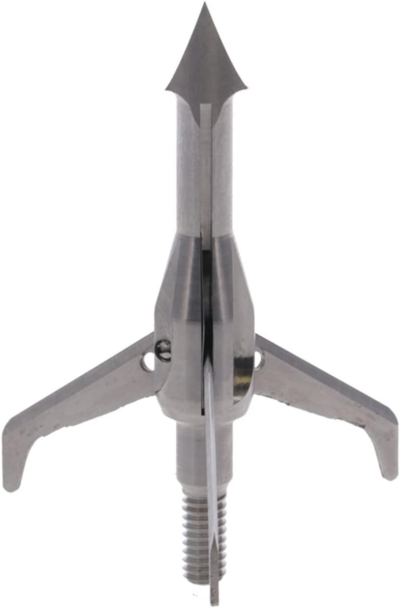 Spitfire 3 Titanium 100 Grain Broadhead - Front-Deploying Mechanical Archery Heads | 3 Pack