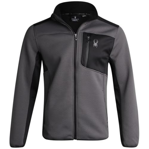 Spyder Men's Jacket - Full Zip Up Soft Encore Fleece Jackets for Men - Men's Lightweight Jackets with Chest Pockets (S-XL)
