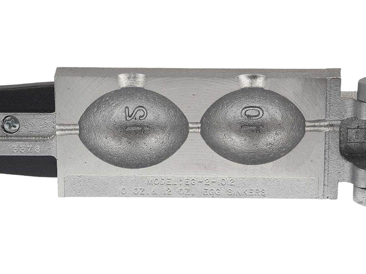 Fishing Egg Sinker Mold for Custom Sinkers - Multiple Weight Options