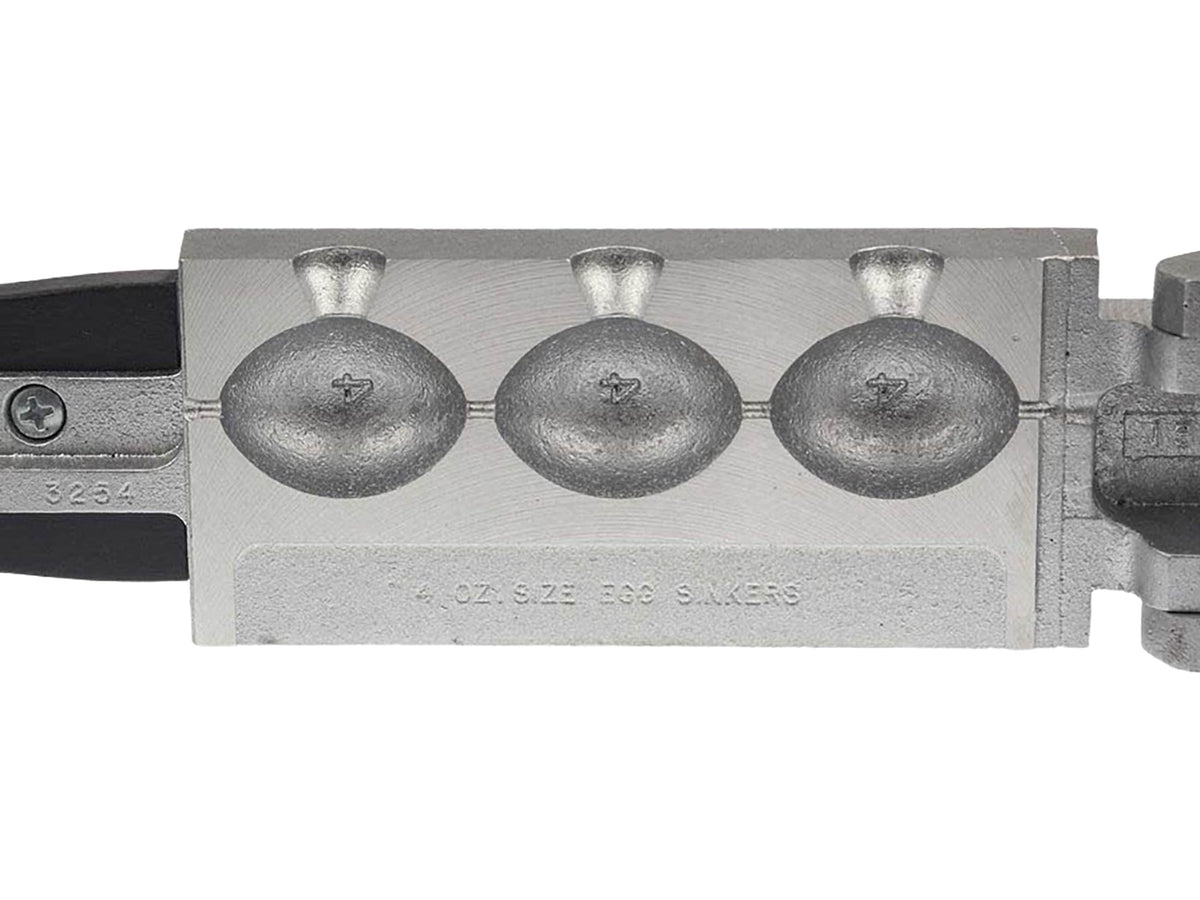Fishing Egg Sinker Mold for Custom Sinkers - Multiple Weight Options