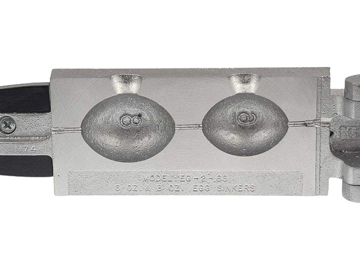 Fishing Egg Sinker Mold for Custom Sinkers - Multiple Weight Options