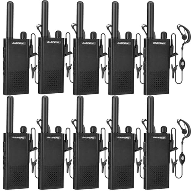 Baofeng T26 Walkie Talkies Long Range, Rechargeable Li-ion Battery 16 FRS Channel Two Way Radios with Earpieces for Adults, Handheld Mini Compact Walky Talky with Type-C Charging