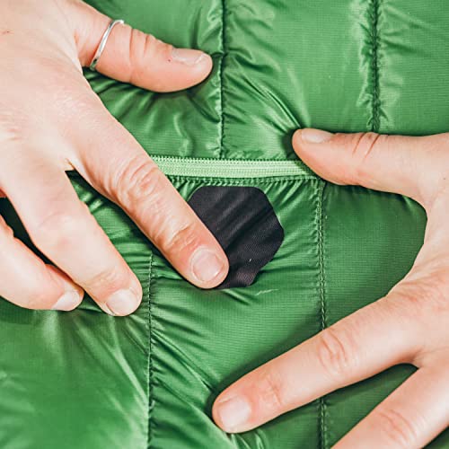 GEAR AID Tenacious Tape Hex 2.5” and 1.5” Shapes, Micro-Ripstop Outdoor Fabric Repair Patches, Peel-and-Stick to Fix Holes and Burns in Down Jackets, Rain Gear, Tents, Tarps and More, Gray, 4 Patches