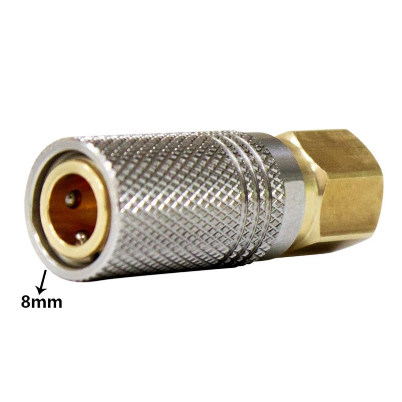 HMKUGO Paintball PCP 1/8" BSPP Female Thread Coupler HPA CO2 Air Tank Refill Connector Quick Disconnect Quick Release Adapter Fitting