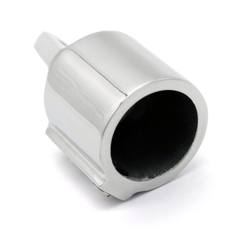 Marine Pair 316SS Heavy Duty Bimini Top Cap External Eye End Boat Fittings with Two Screws Hardware Fits 7/8" or 1" OD Round Tube (1" (25MM) 2PC)