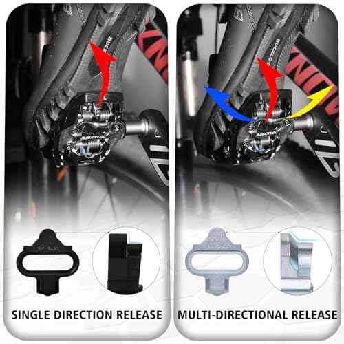BUCKLOS SPD Cleats BH-51 / BH-56 Compatible with Shimano MTB SPD Pedals for Indoor Cycling and MTB Mountain Bicycle Shoes