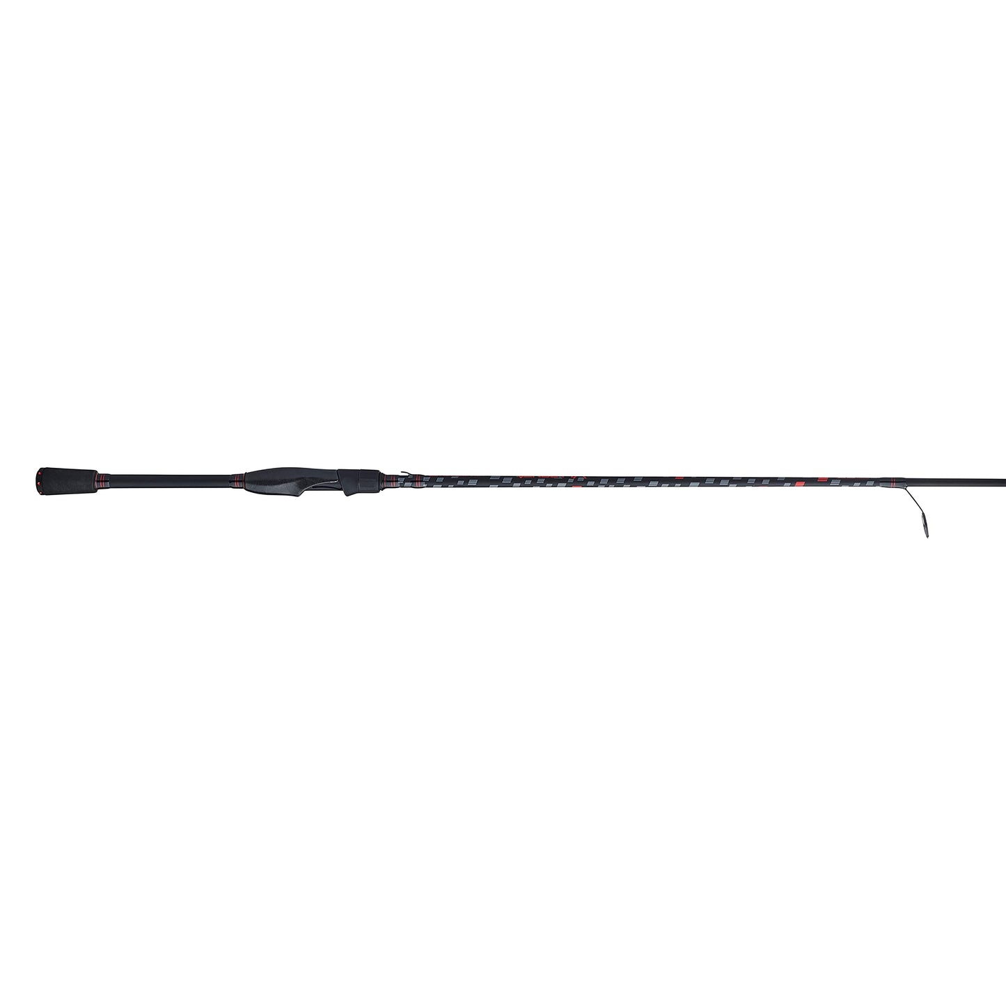 Abu Garcia 6’6” Vendetta Spinning Fishing Rod, 2-Piece Rod, 6-12lb Line Rating, Medium Rod Power, Fast Action, 1/8-1/2 oz. Lure Rating, Black