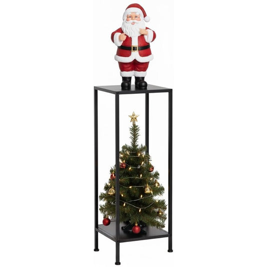 Idzo Steel Ladder Plant Stand Indoor, Heavy-Duty Steel Plant Holder, 220 lbs per Layer Capacity, Rustproof and Weather-Resistant, Indoor/Outdoor Metal Plant Stand, Space-Saving Display, Easy Assembly, 2-Tier