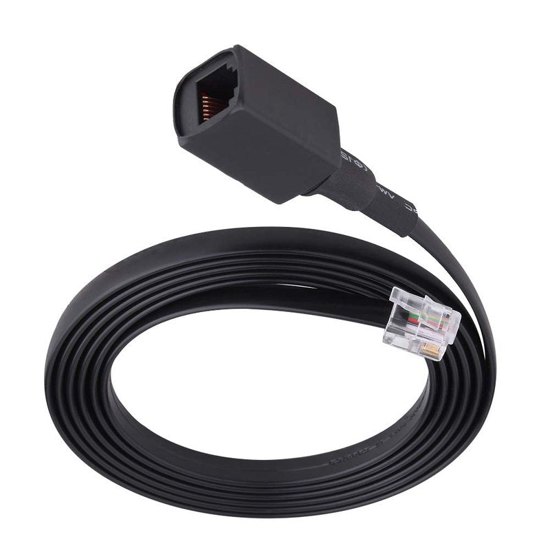 Yencoly 1.5m 6-Pin Radio Accessory Extension Cable for Yaesu Radio Walkie Talkie Mic, Premium Quality, Removable Separation, Outdoor Indoor Use