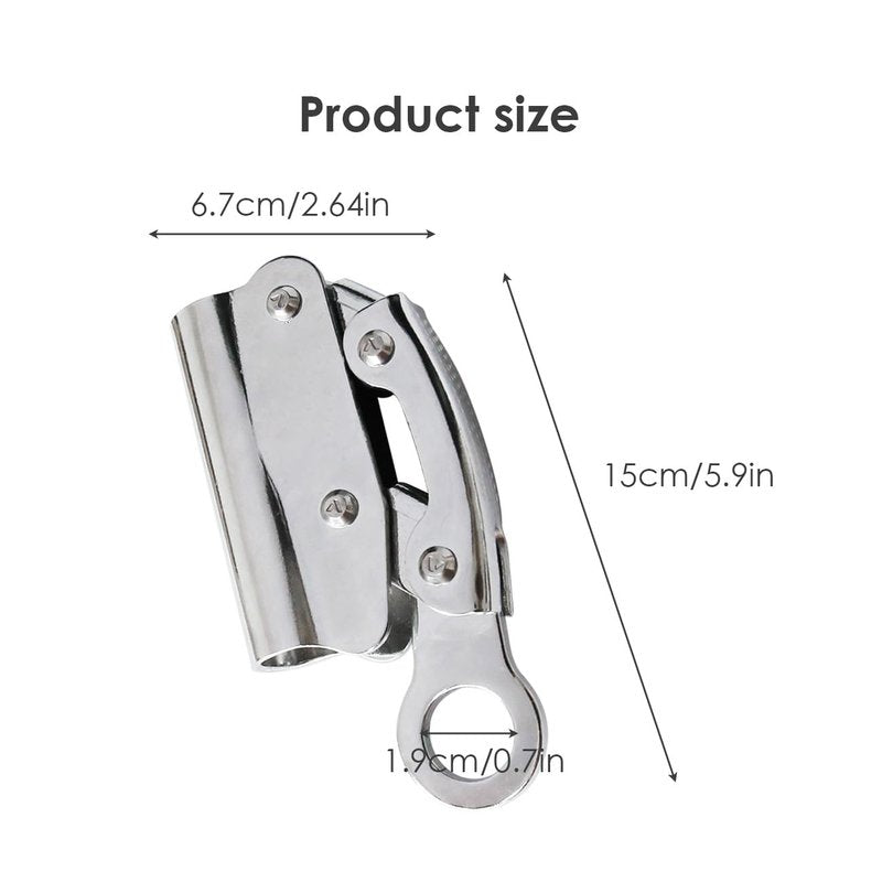 Wokyo Self Locking Rope Grab, Climbing Anti Fall Equipment for 0.47-0.63 in Diameter Rope, Self Locking Equipment for Rocking Climbing, Exploring Holes, Working at Height Anti-Drop Protection(2 Pack)