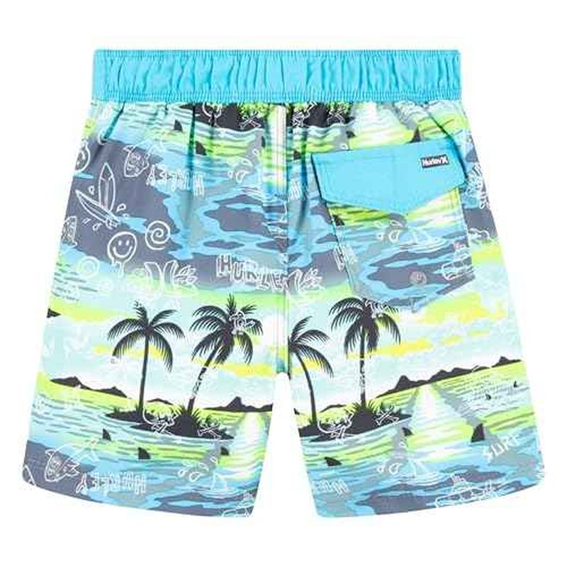 Hurley Boys' Board Shorts, Blue Lazer, 4T