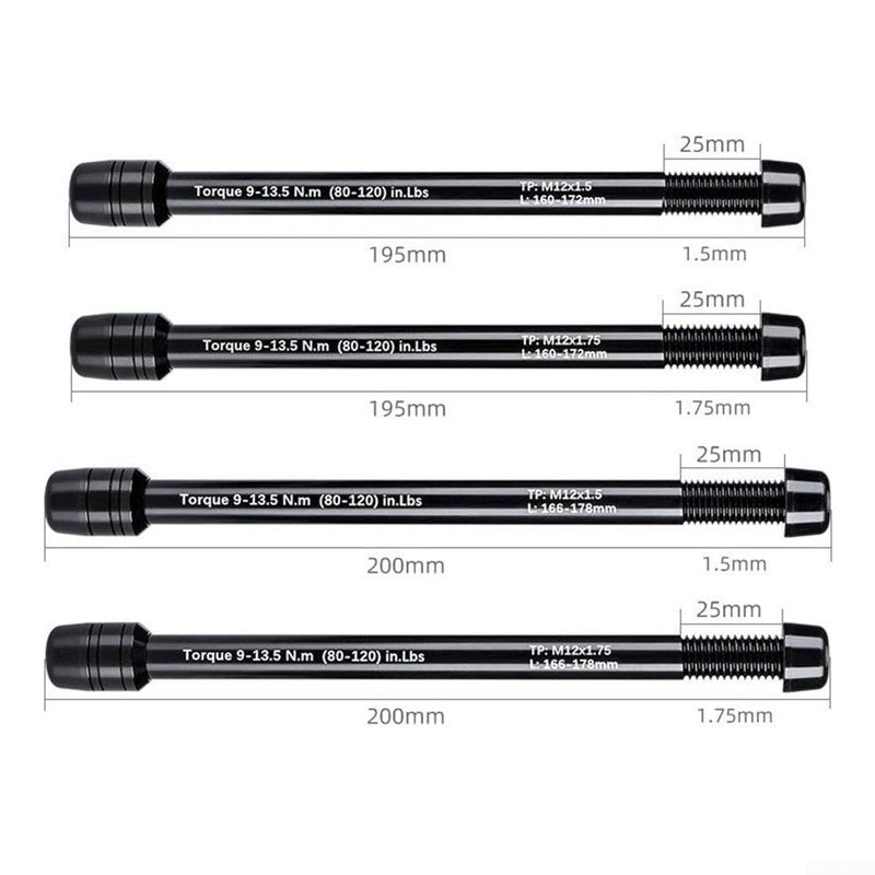 Bike Trainer Thru Axle, Aluminum Alloy Bike Trainer Quick Release Skewer Adjustable Bike Trainer Thru Axle Skewer for Road or Mountain Indoor Trainer(M12x1.5 166-178)