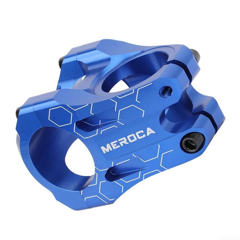 CNC Bicycle Handlebar Stem 35mm Short Mountain Bike Stem 31.8mm Aluminum Alloy for DH AM for Enduro Lightweight Hollow Design Easy Install(colorful)