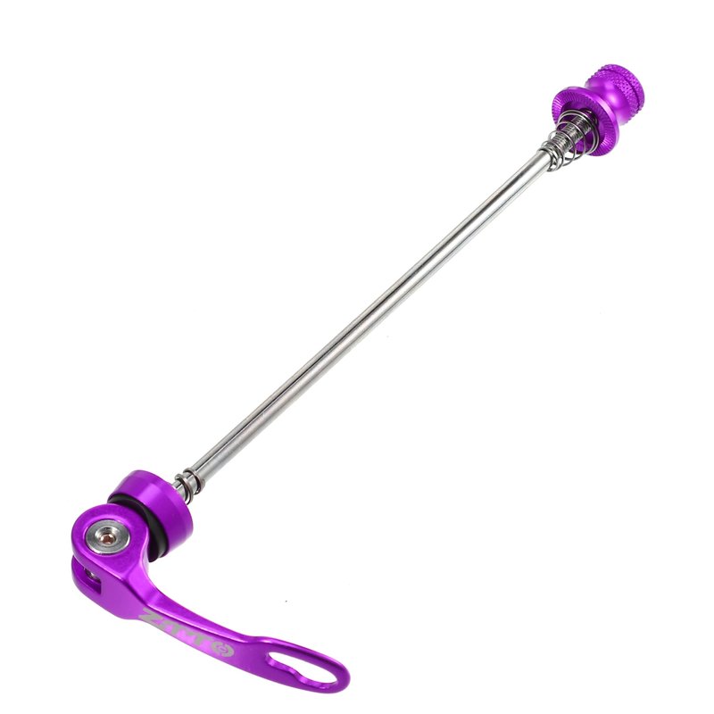 X AUTOHAUX 2 Pcs Bike Bicycle Quick Release Axles Skewers Lever Front Rear Bike Axle Wheel Hub 15cm 5.91" 18.5cm 7.28" Purple for MTB Moutain Road Bike