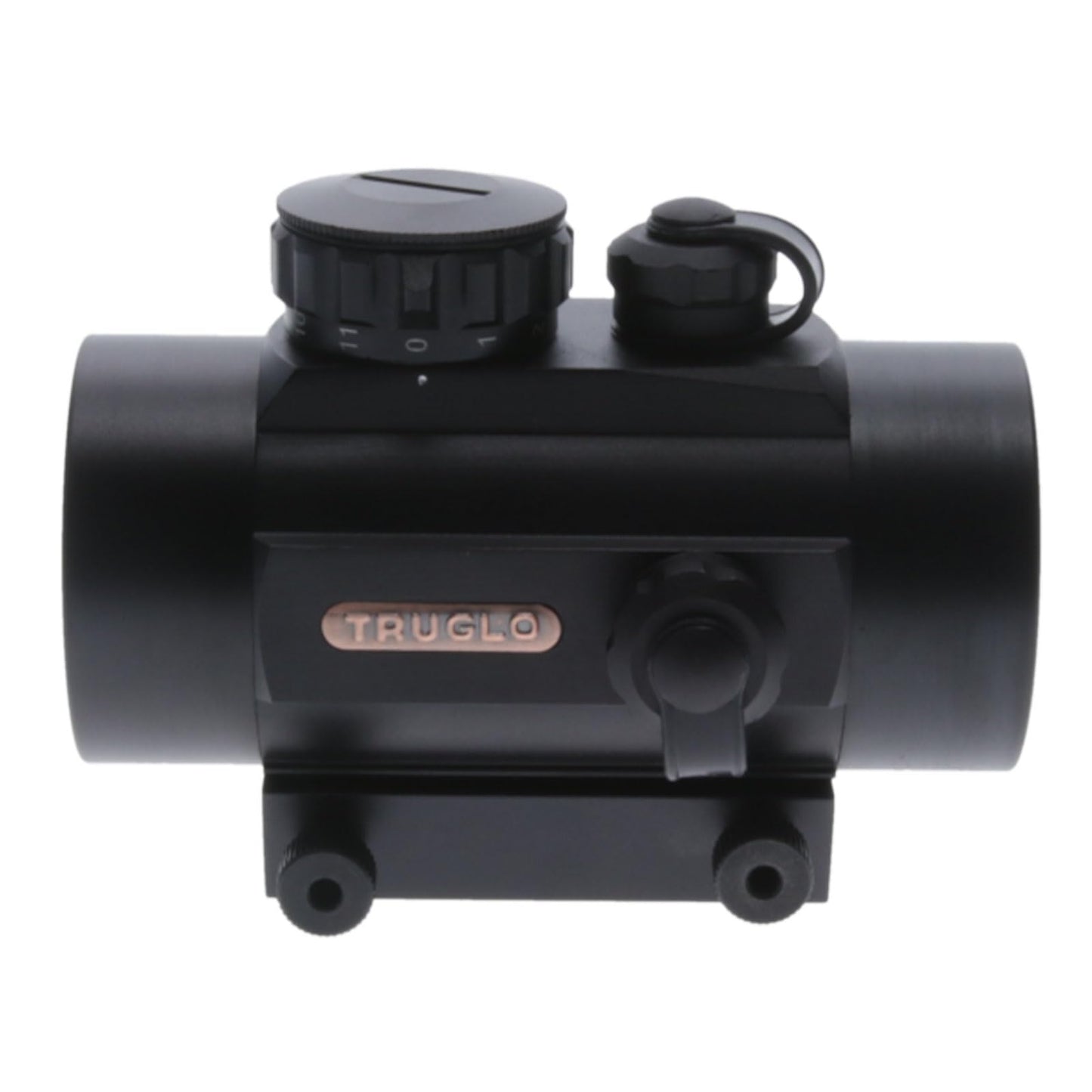 TRUGLO Traditional 1x40mm 5-MOA Hunting Durable Lightweight Waterproof Fogproof Shock Resistant Adjustable Aluminum Red-Dot Sight Flip-Up Lens Caps Included