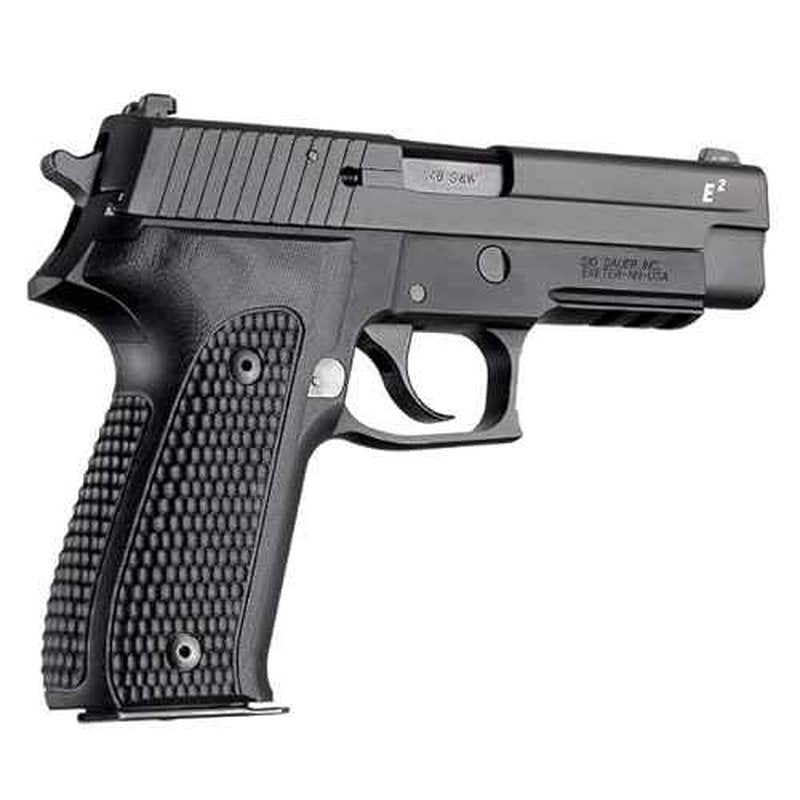 Hogue Piranha Scale G10 Grip for SIG SAUER P226 & P226 MK25, Solid Black - 26139