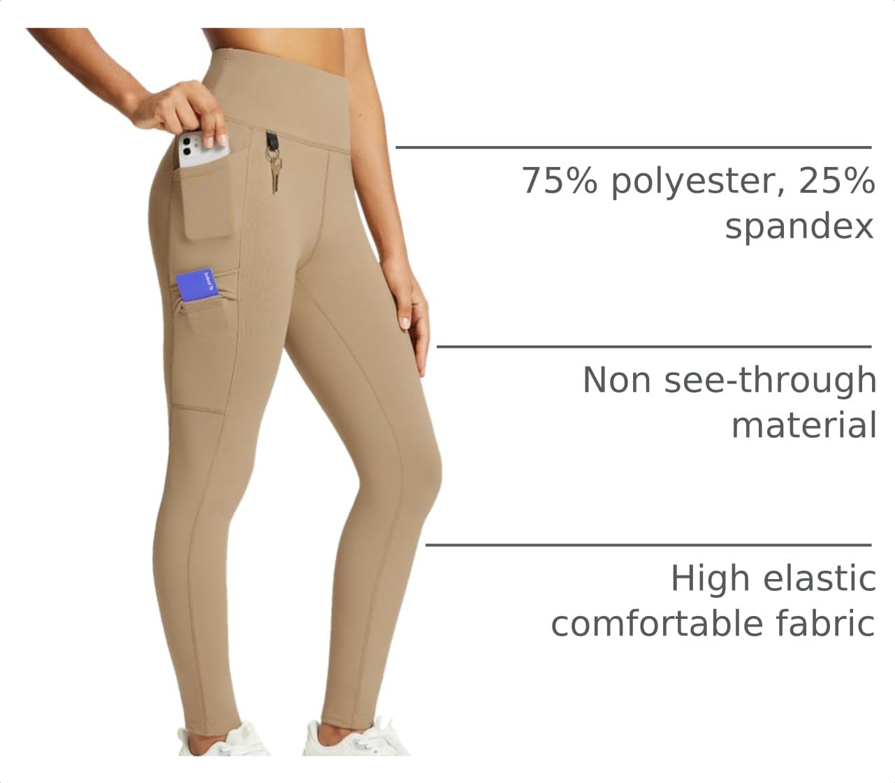baleaf Womens Fleece Lined Leggings Winter Hiking Pants High Waisted
