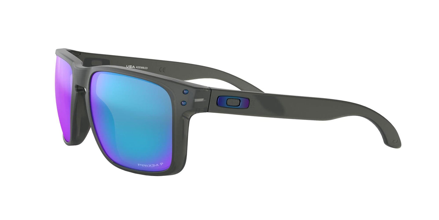 Oakley Men's OO9417 Holbrook XL Square Sunglasses, Grey Smoke/Prizm Sapphire Iridium Polarized, 59 mm