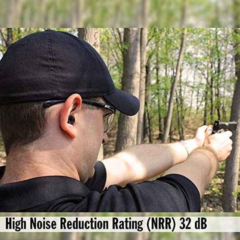 Mack's Covert Ops Soft Foam Shooting Ear Plugs, 50 Pair - 32 dB High NRR, 37dB SNR - Comfortable Earplugs for Hunting, Tactical, Target, Skeet and Trap Shooting