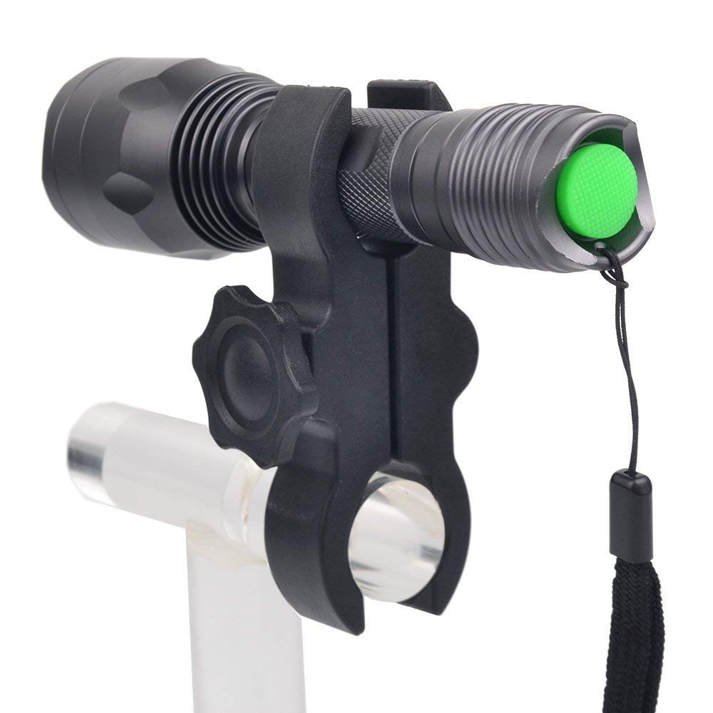 BESTSUN Predator Light 350 Yards Red LED Flashlight Night Hunting Light Coyotes Varmints Hog Hunt Tactical Flashlights with Pressure Switch, Scope & Picatinny Mounts