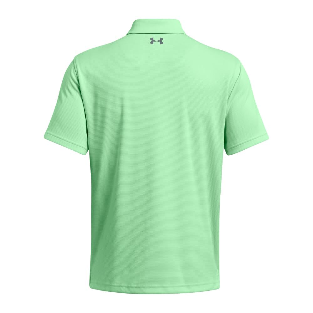 Under Armour Men's Tech Golf Polo, (350) Matrix Green / / Pitch Gray, X-Large