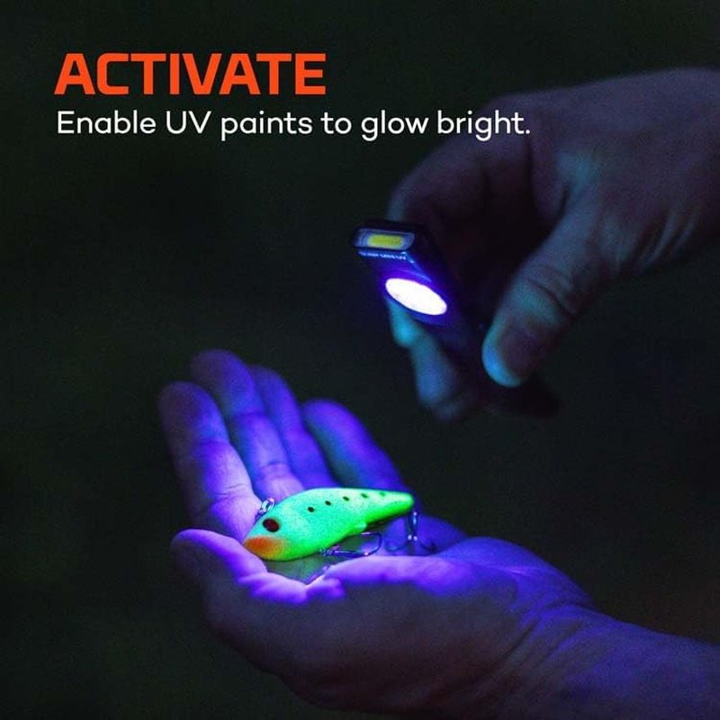 NEBO Slim Mini UV Flashlight - 150 Lumens, 4 Light Modes, Rechargeable & Waterproof | Portable Magnetic Pocket Light