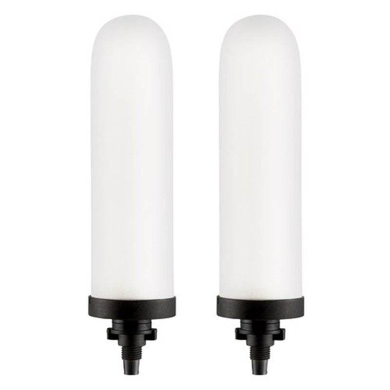 Survivor Filter Ultra Gravity Water Filter Replacement Pack - 2X Ceramic Filter Replacement - Compatible with Big Berkey - Removes Bacteria, Viruses, and Parasites
