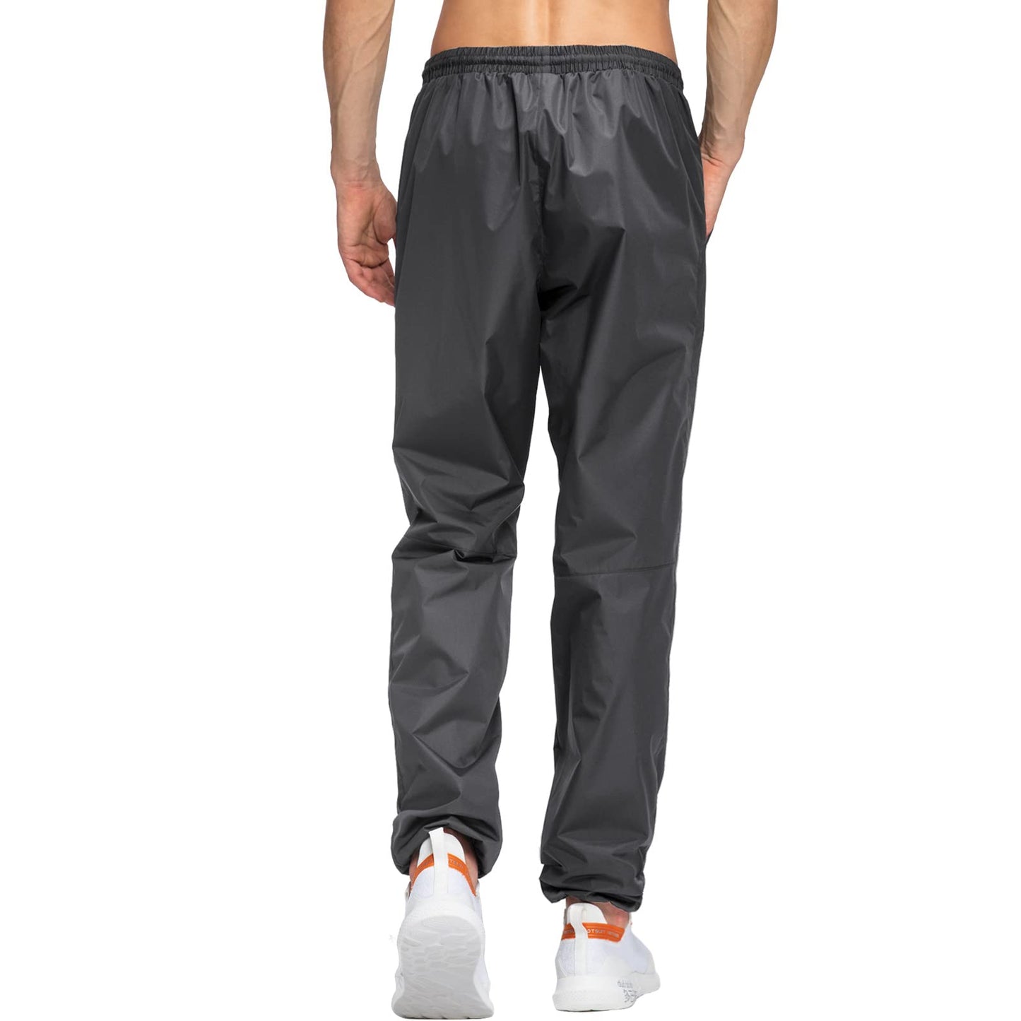 HOTSUIT Men's Sauna Pants Training Pant Anti Rip Gym Workout Sauna Suit, Grey, M