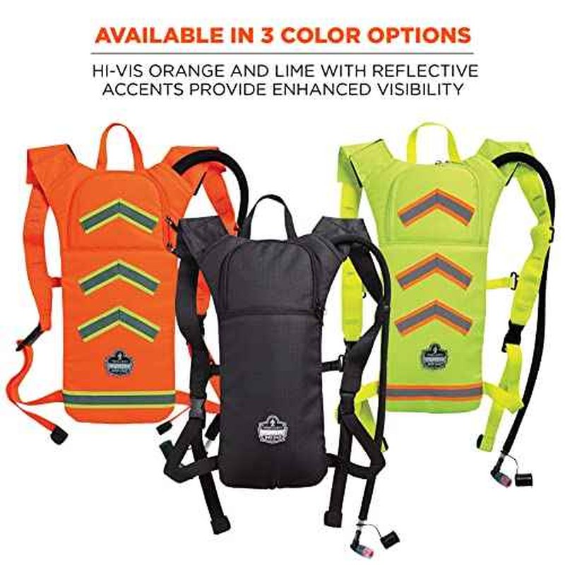 Ergodyne Chill-Its 5155HV High Visibility Low Profile Hydration Pack, Orange