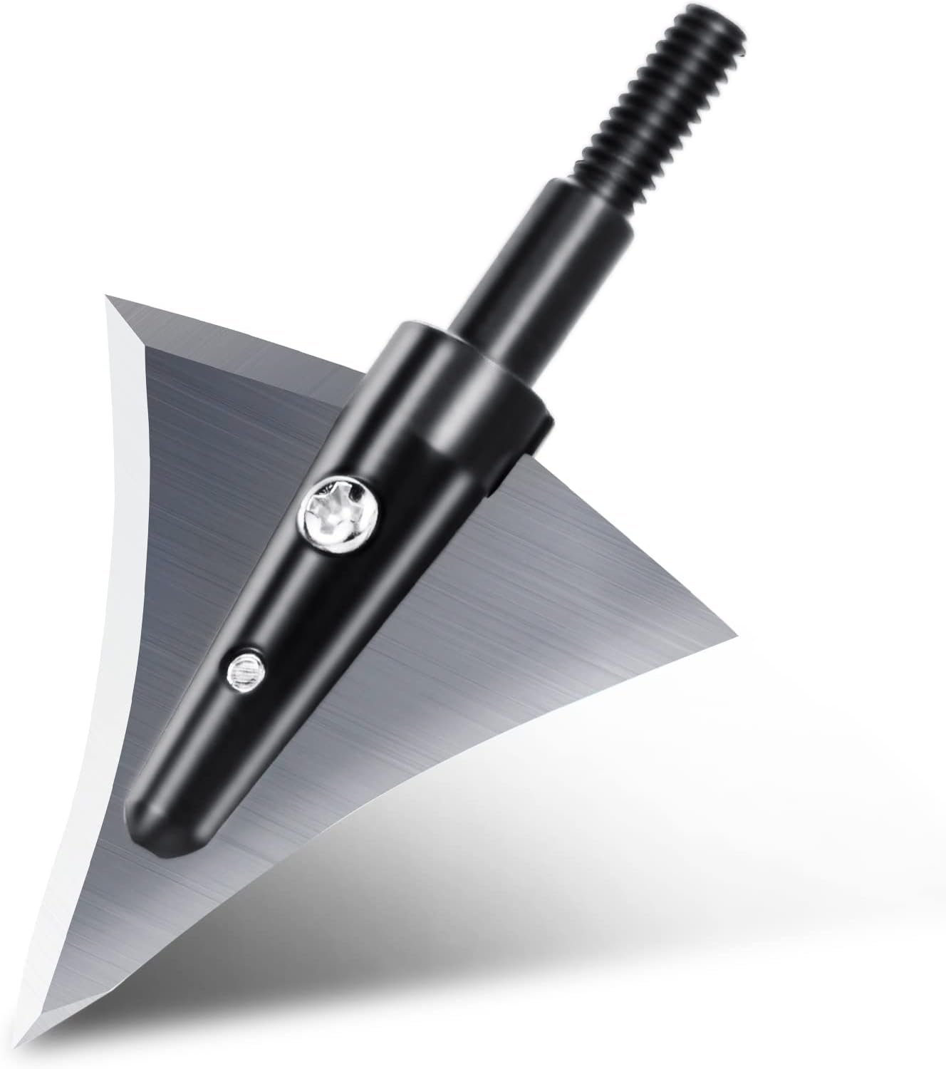 Broadheads 125 Grain Fixed Blades - Stainless Steel Right Bevel for Compound Bow | Pack of 6