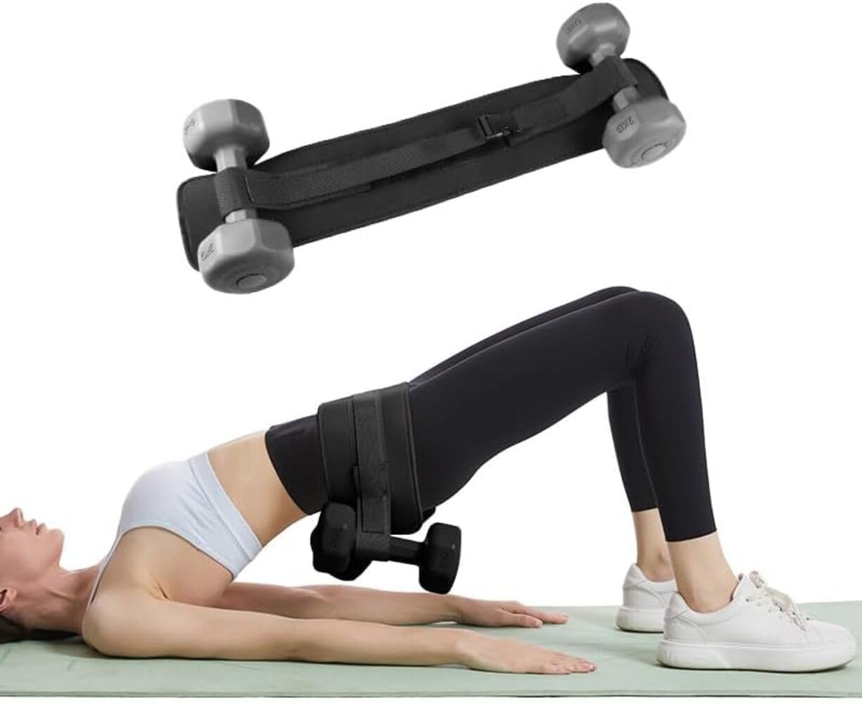 Premium Exercise Hip Thrust Belt: Comfortable, Slip-Resistant Workout For Home & Gym—Ideal for Dumbbells, Plates, Kettlebells & Heavy Weights