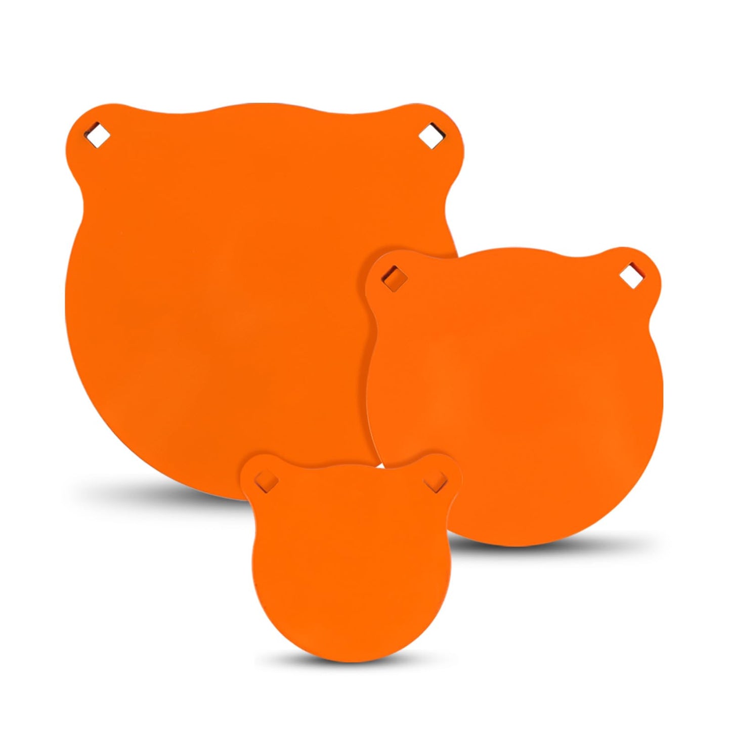 Highwild AR500 Steel Targets 1/2" Thick Metal Shooting Gong Target Set - 4", 6", 8" Gongs