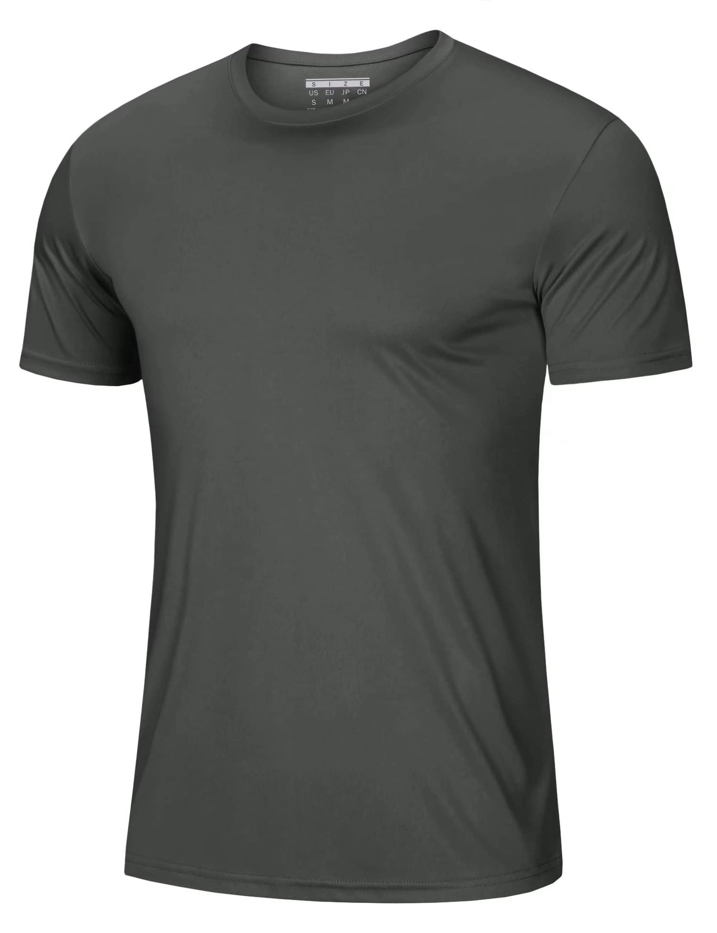 Mens Running Shirts Short Sleeve T-Shirt UPF 50+ Moisture Wicking Hiking Shirts Dry Fit Tee Shirts Outdoor Shirts for Men Dark Grey