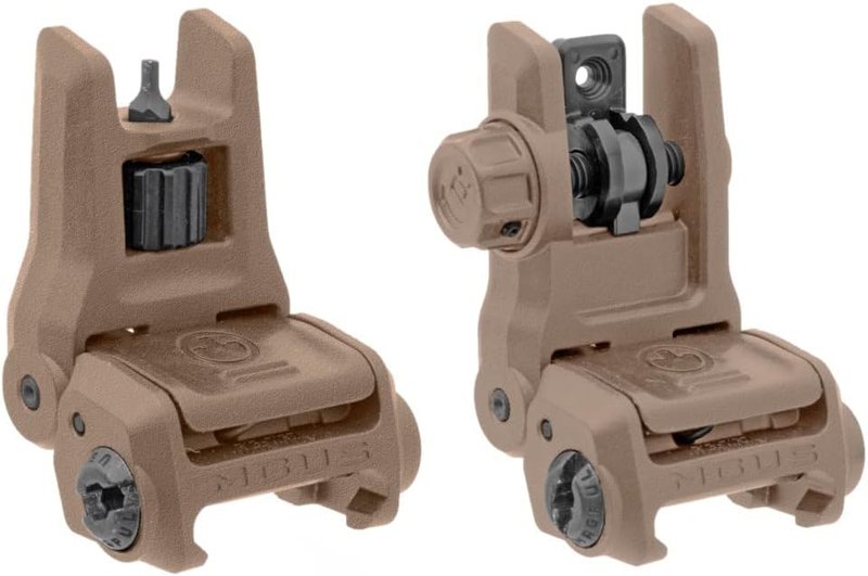 Magpul MBUS 3 Front & Rear Sight Set - FDE Tactical Sights | Durable & Lightweight