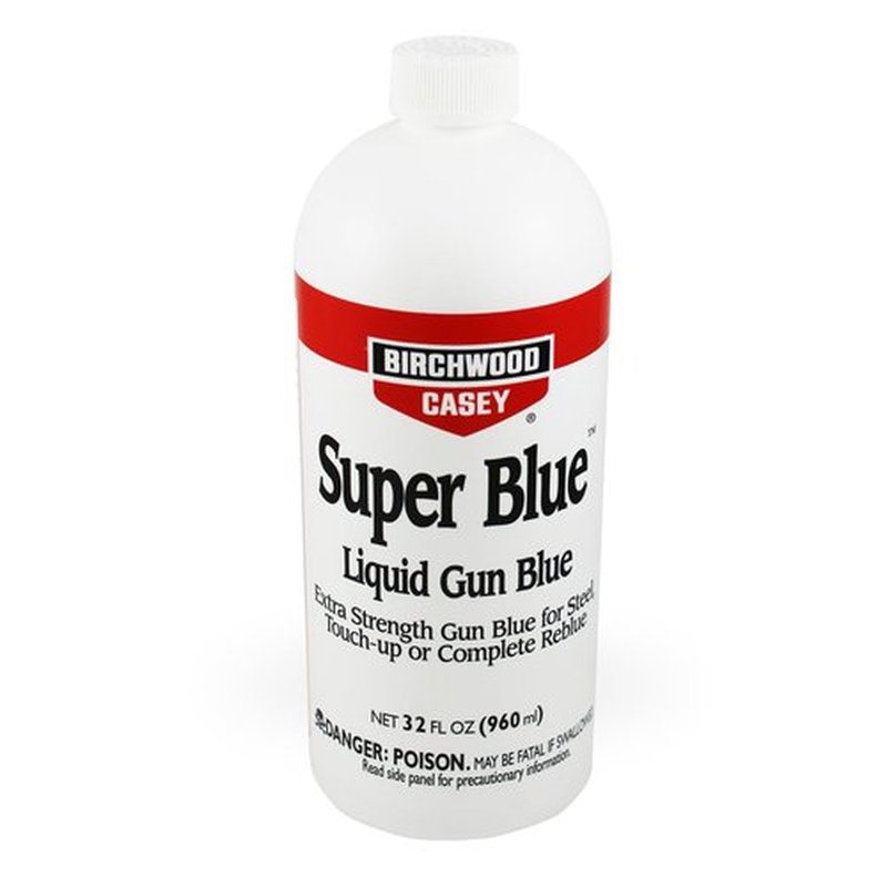 Birchwood Casey Super Blue Liquid Gun Blue - Double Strength Design for Rifles & All-Inclusive Easy-to-Use Kit for Gun Cleaning