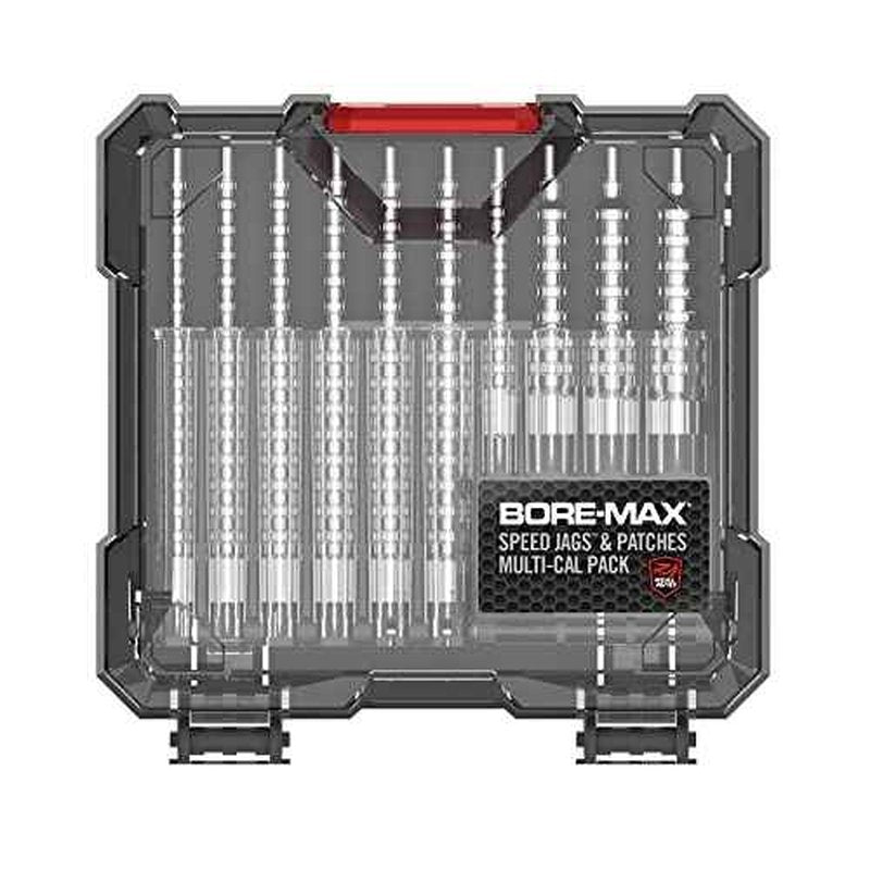 Real Avid Bore Max Speed Jags and Patches Multi Cal Pack ? 10 Jags and 500 Patches for Faster Bore Cleaning with Deeper Surface Contact and Long Lasting Nickel Plated Fit for Handgun & Rifle Calibers