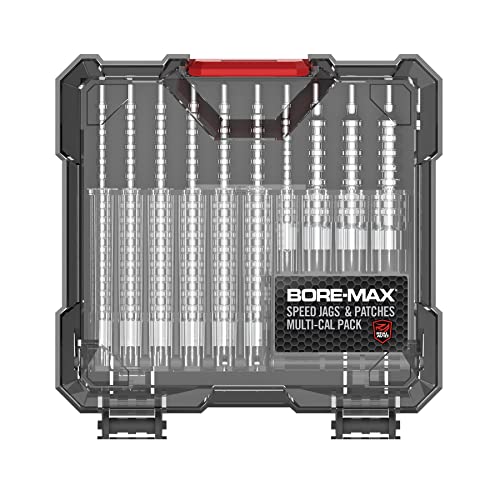 Real Avid Bore Max Speed Jags and Patches Multi Cal Pack ? 10 Jags and 500 Patches for Faster Bore Cleaning with Deeper Surface Contact and Long Lasting Nickel Plated Fit for Handgun & Rifle Calibers