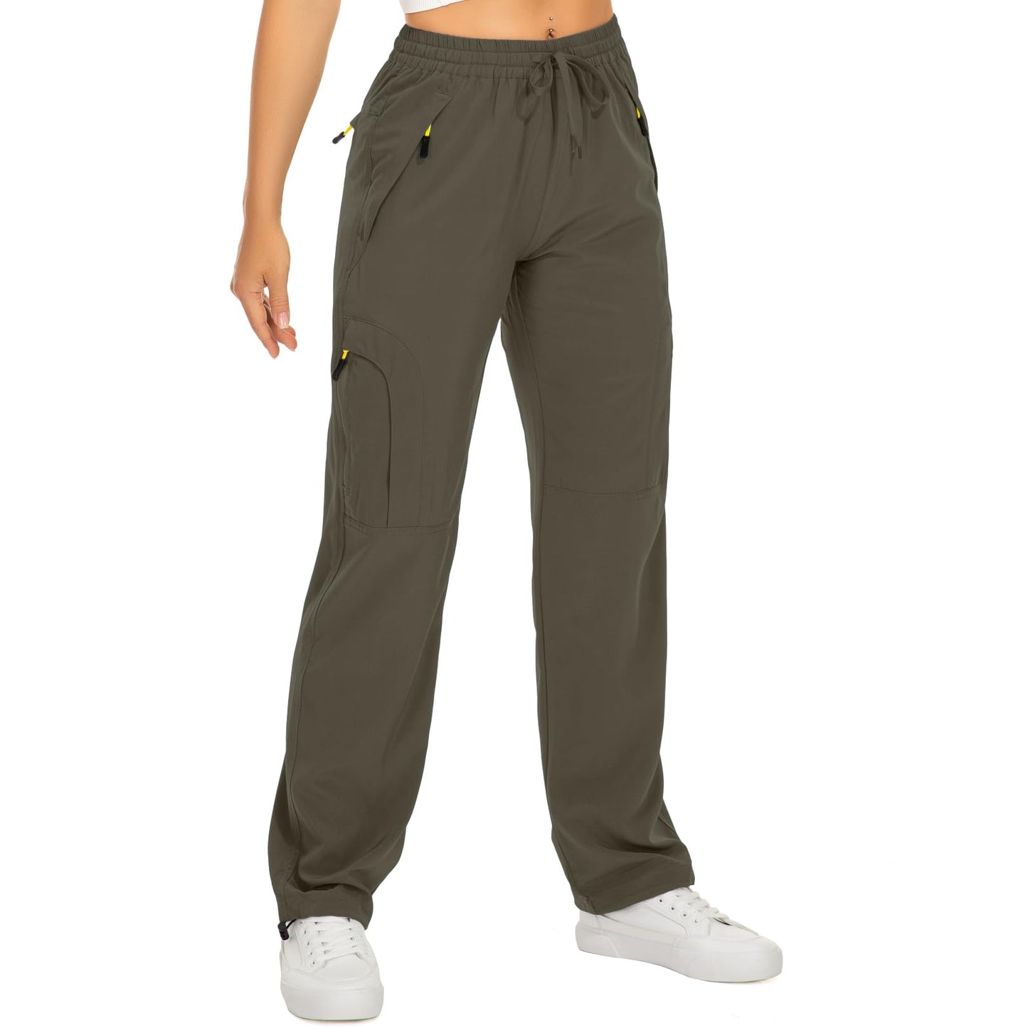 Toomett Women's Hiking Cargo Pants Quick Dry UPF50+ Outdoor Pants for Women Fishing Safari Travel Pants with Pockets,6608, Light Brown,XS