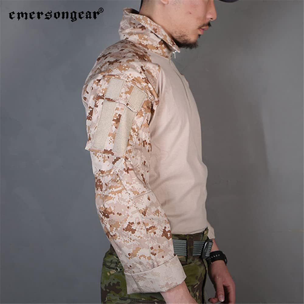 EMERSONGEAR Men's Tactical Shirt,Gen3 Airsoft Combat Army Paintball Quick Dry Long Sleeve BDU T-Shirt Top