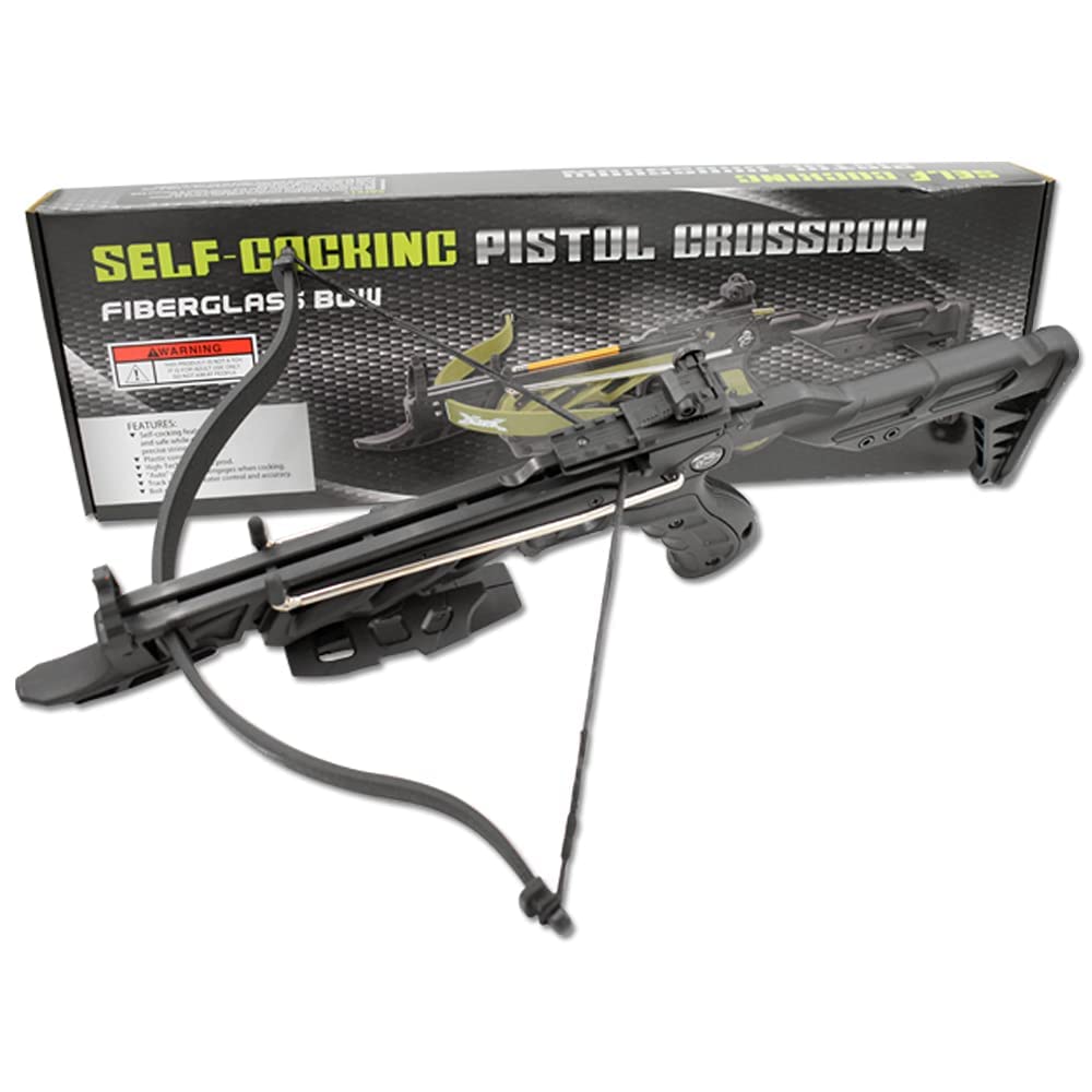Snake Eye Tactical Cobra-System Self-Cocking-Pistol Crossbow 80 lbs 225 FPS (BK-1-AM)