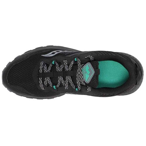 Saucony Women's Excursion TR15 Trail Running Shoe, Black/Jade, 9