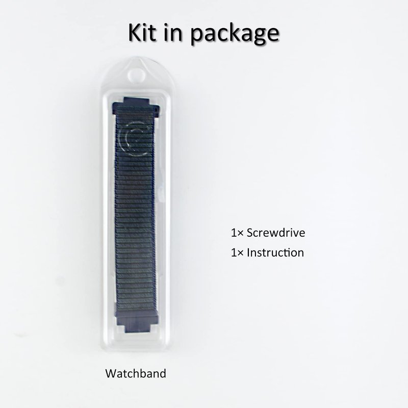 C2D JOY Compatible with Garmin Approach S20 Watch Band Replacement (Pins and Custom Pin Removal Tool) Sport Mesh Strap for Golf Watchband - 13#, M