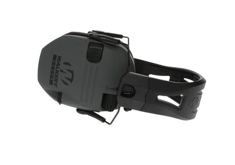 Walker's Razor Tacti-Grip Earmuffs with Walkie Talkie Attachment - 23NRR Muffs, 3 Mile Range Talkie