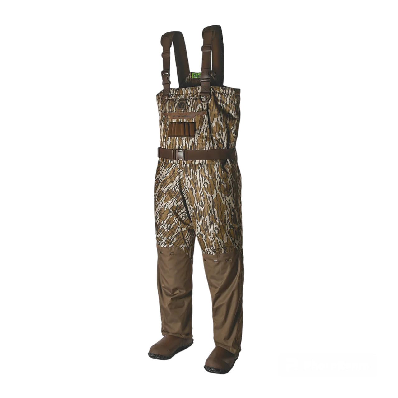 Gator Waders Men's Shield Insulated Waders | Waterfowl Hunting Waterproof Breathable Insulating Chest Waders with Insulated Boots, Mossy Oak Original Bottomland, R8