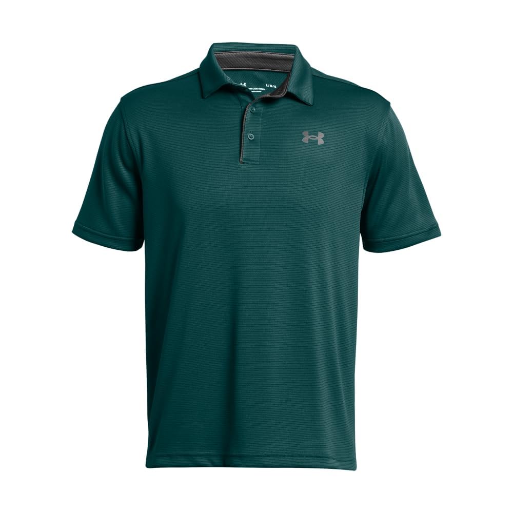 Under Armour Men's Tech Golf Polo, (449) Hydro Teal / / Pitch Gray, XX-Large