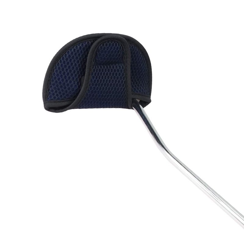 BIG TEETH Golf Head Covers Putter Half Mallet Headcover Meshy Golf Club Protector for Scotty Cameron Taylormade (Blue)