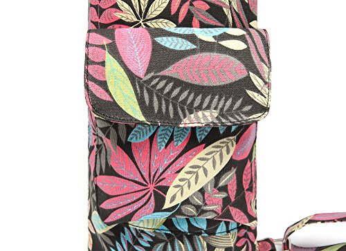 ELENTURE Yoga Mat Bag for Women - Full-Zip Yoga Mat Carrier with Pockets & Adjustable Strap - Fits 1/4" to 1/3" Thick Exercise Mats - Ideal for Class, Gym, & Park Workouts