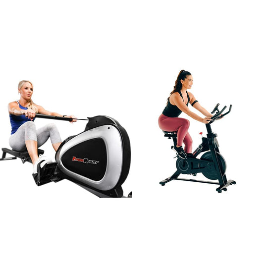 Rowing Machine & Exercise Bike Combo with Bluetooth Tracking Built in, MyCloudFitness App Compatible by Fitness Reality