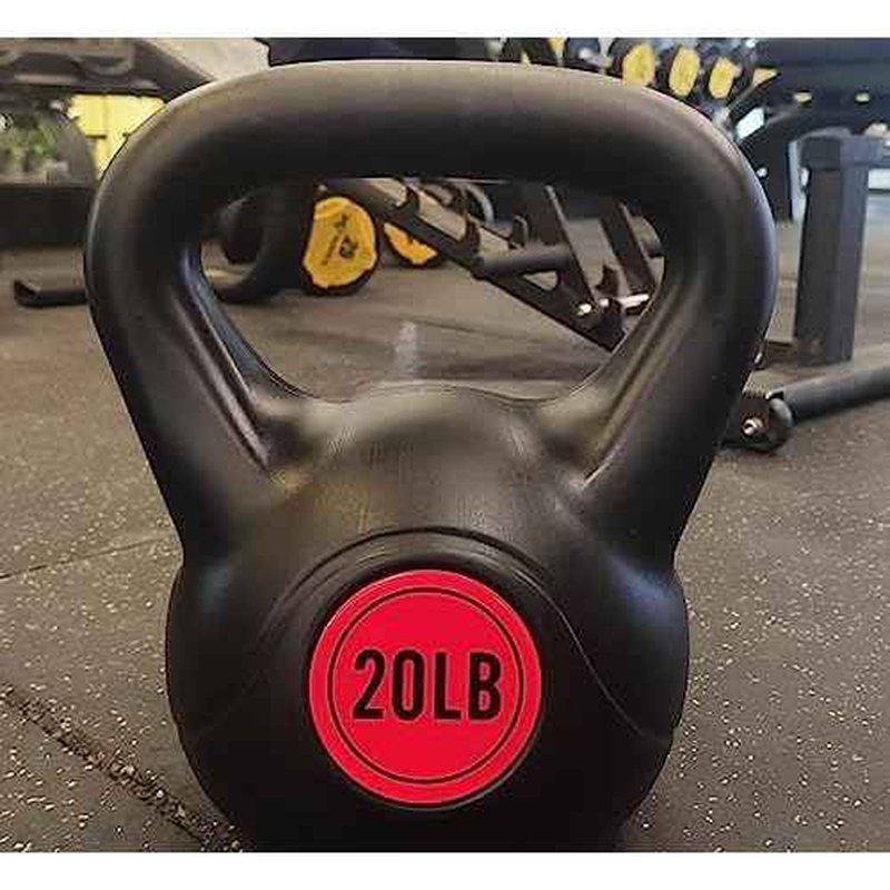 Fitvids ?Wide Grip 3-Piece Kettlebell Exercise Fitness Weight Set, Include 5 lbs, 10 lbs, ?15 lbs? and 20 lbs, Set of 3 or Set of 4